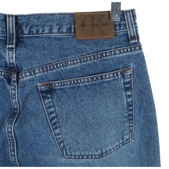 Calvin Klein Womens Jeans 10 Bootcut Medium Stone Washed Sandblast 33 x 32 - Picture 7 of 9